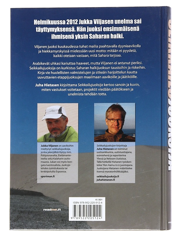 Seikkailujuoksija : Jukka Viljasen pitkä taival Saharan halkijuoksijaksi - Juha Hietanen - Elämäkerrat ja muistelmat - 10105540145 - 1