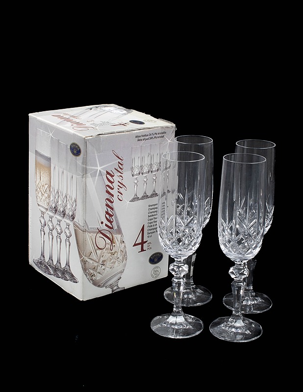 BOHEMIA Dianna samppanjalasi, 4 kpl - Lasit - 10105540157 - 0
