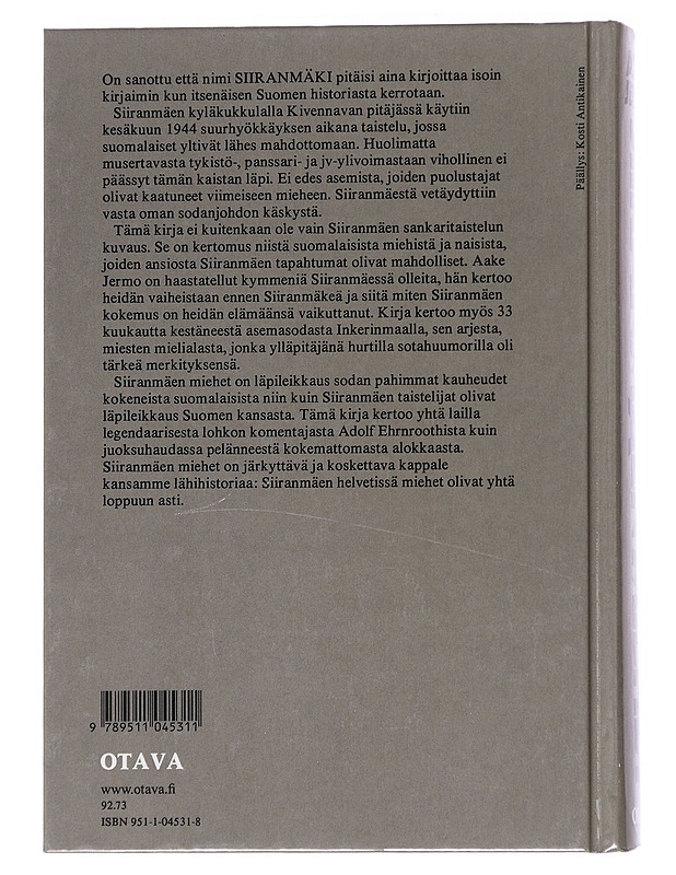 Siiranmäen miehet - Aake Jermo - Elämäkerrat ja muistelmat - 10105540170 - 1