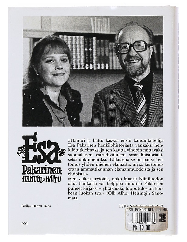 Esa Pakarinen: Hanuri ja hattu - Niiniluoto, Maarit - Elämäkerrat ja muistelmat - 10105540205 - 1