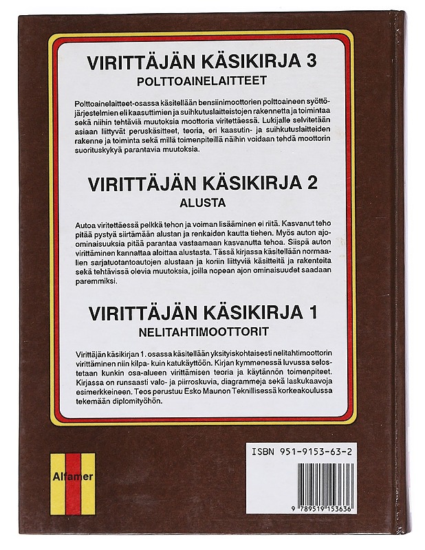 Virittäjän käsikirja. 3, Polttoainelaitteet - Esko Mauno - Harrastekirjat - 10105540455 - 1