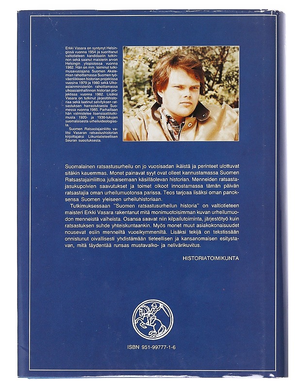 Suomen ratsastusurheilun historia - Erkki Vasara - Harrastekirjat - 10105540458 - 1
