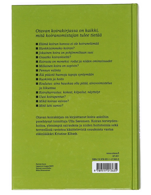 Otavan koirakirja - Sørensen, Ulla - Tietokirjat ja oppaat - 10105540471 - 1