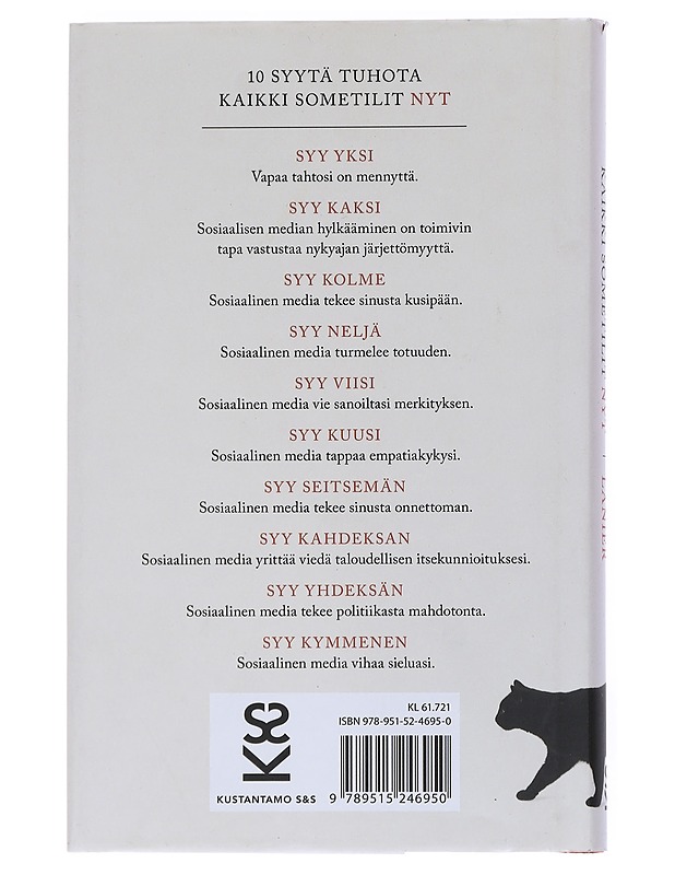 10 syytä tuhota kaikki sometilit nyt - Lanier, Jaron - Tietokirjat - 10105540548 - 1