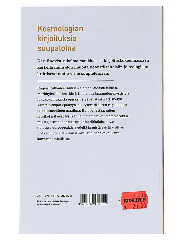 Valo ja varjo - Kari Enqvist - Tietokirjat - 10105540586 - 1