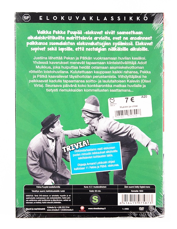 Pekka Puupää kesälaitumilla - DVD - DVD-elokuvat - 10105540599 - 1