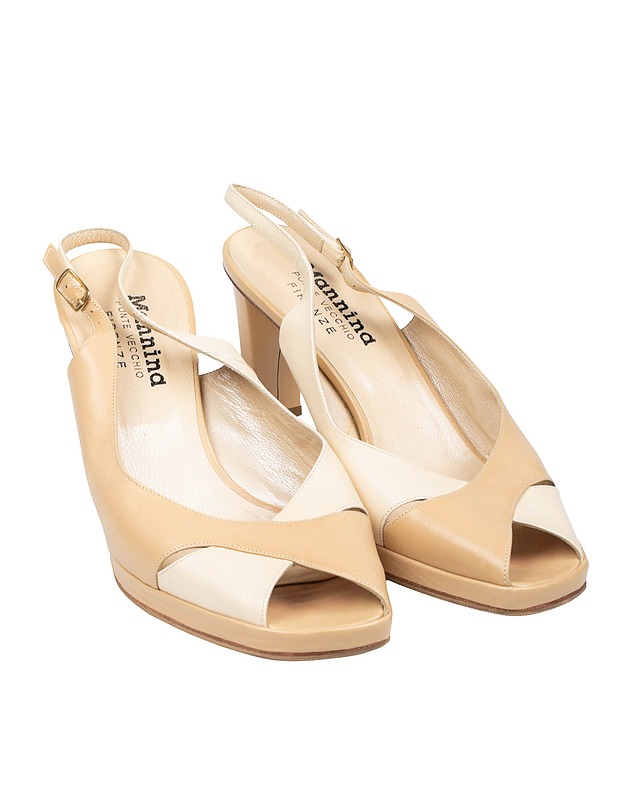 MANNINA slingback sandaalit, 38,5 - Naisten sandaalit ja balleriinat - 10105540609 - 0