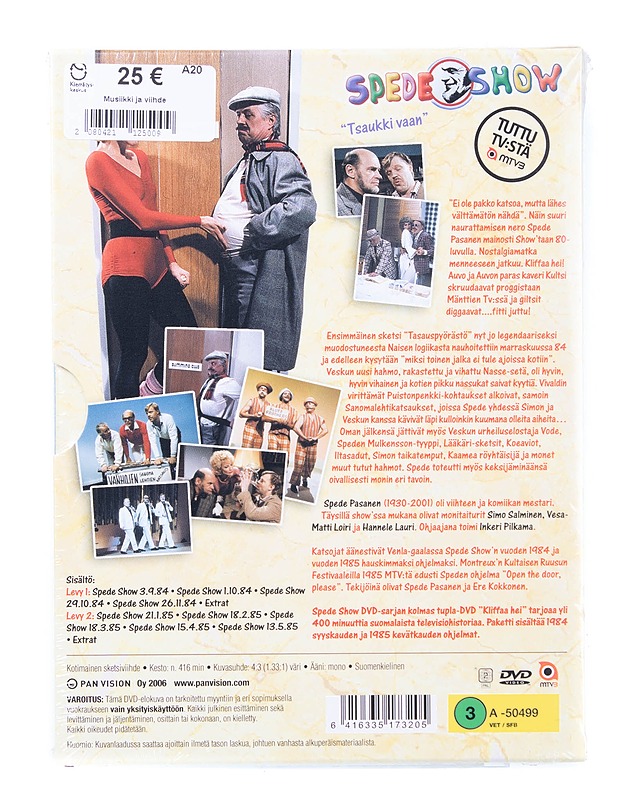 Spede Show Kliffaa hei 1984-1985 - DVD - DVD-elokuvat - 10105540611 - 1