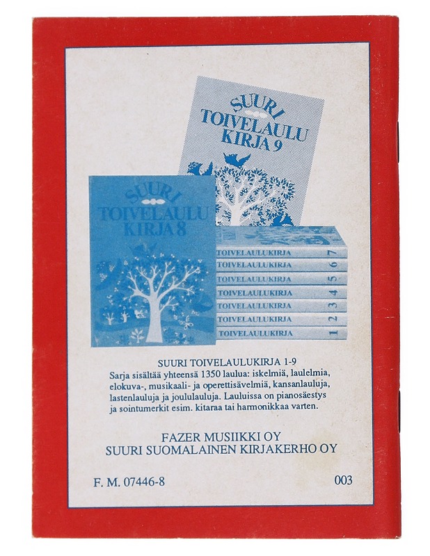 Toivelauluja 1 - Kullervo - Historiakirjat - 10105540621 - 1
