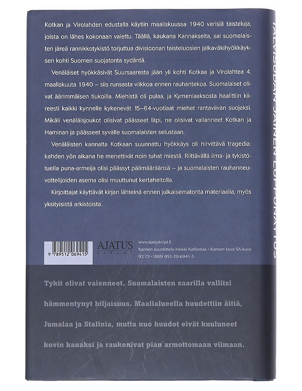 Talvisodan jäinen loppunäytös - Tiilikainen, Heikki - Tietokirjat - 10105540666 - 1