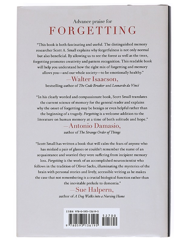 Forgetting ; The Benefits of Not Remembering - Scott A. Small - Tietokirjat - 10105540676 - 1