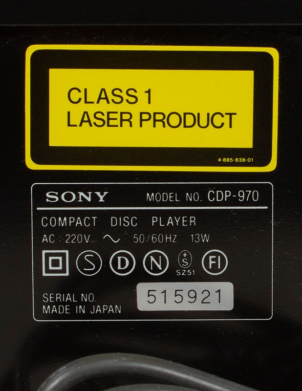 SONY CDP-970 cd-soitin  - Audio - 10105540678 - 3