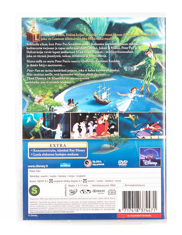 Peter Pan - DVD - DVD-elokuvat - 10105540692 - 1