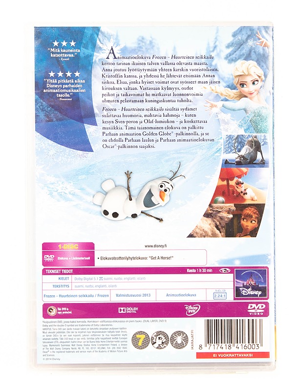 Frozen: Huurteinen seikkailu - DVD - DVD-elokuvat - 10105540694 - 1