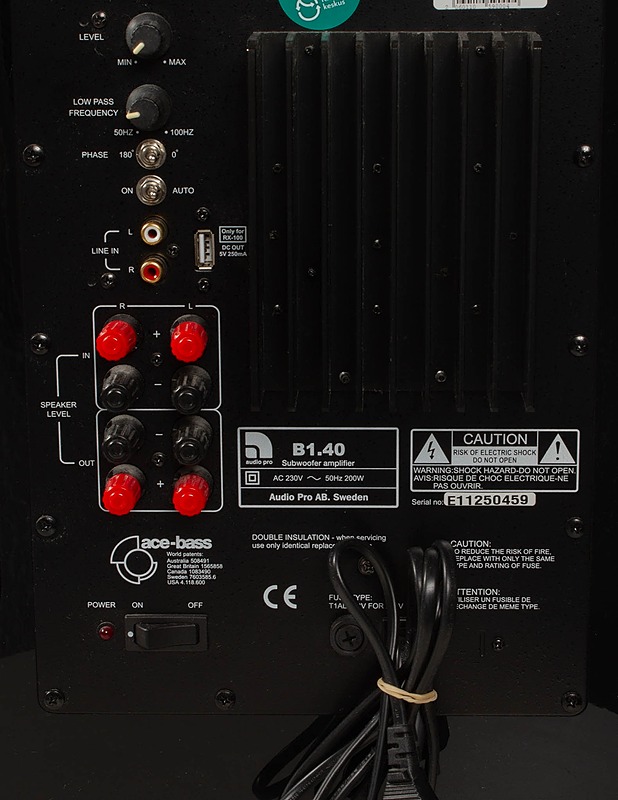 AUDIO PRO B1.40 Subwoofer -vahvistin  - Audio - 10105540706 - 3