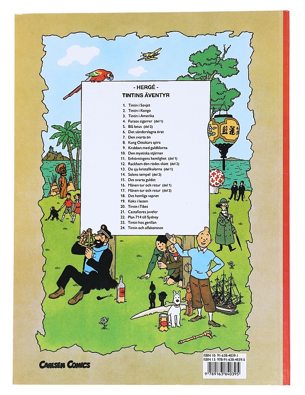 Tintins äventyr; Rackham den Rödes skatt - Hergé - Sarjakuvat - 10105540713 - 1