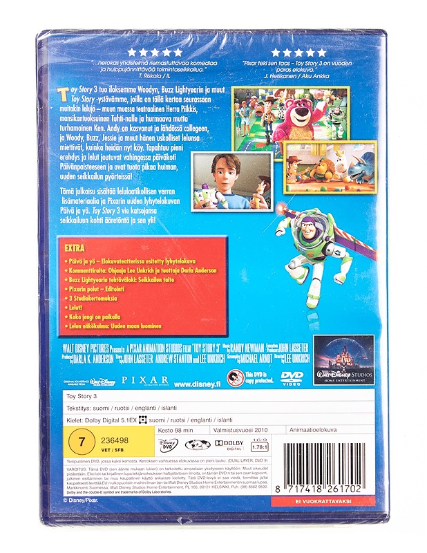 Toy Story 3 - DVD - DVD-elokuvat - 10105540731 - 1