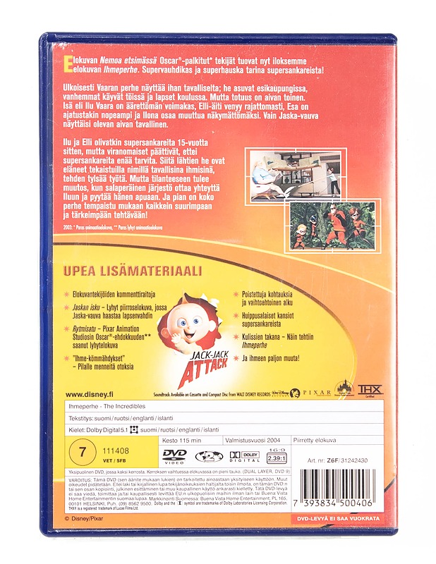 Ihmeperhe - DVD - DVD-elokuvat - 10105540776 - 1