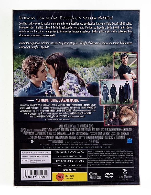 Twilight: Epäilys - DVD - DVD-elokuvat - 10105540827 - 1