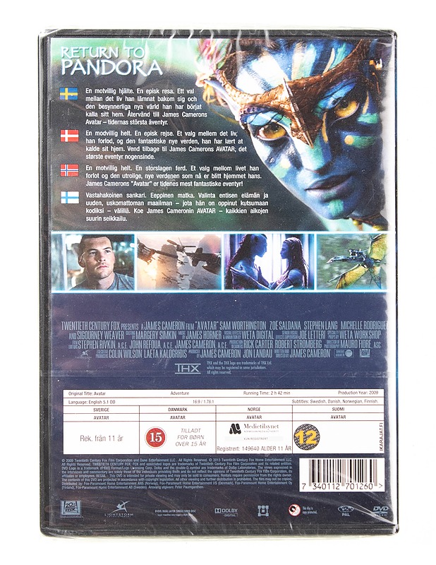 Avatar - DVD - DVD-elokuvat - 10105540841 - 1