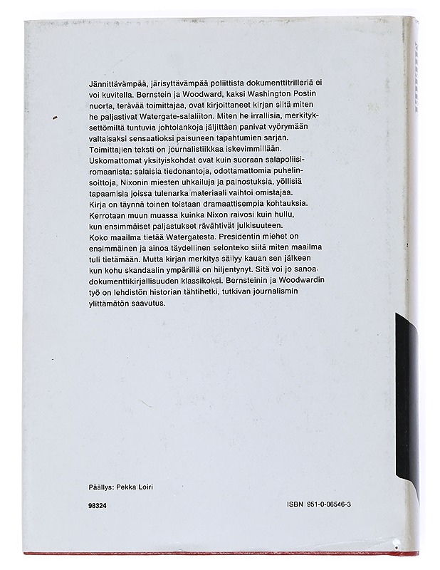 Presidentin miehet - Bernstein, Carl - Historiakirjat - 10105540950 - 1