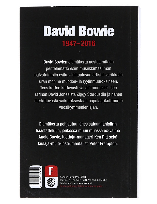 David Bowie - Spitz, Marc - Elämäkerrat ja muistelmat - 10105540978 - 1