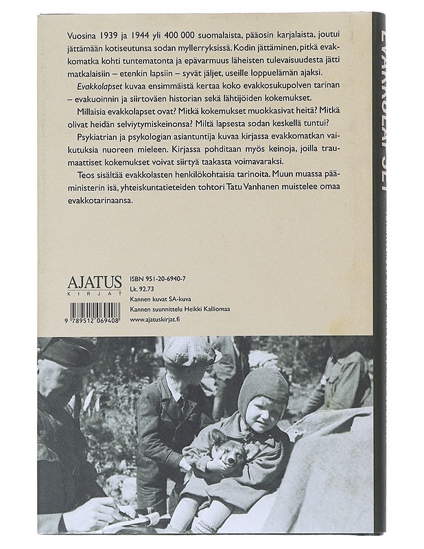Evakkolapset - Kuorsalo, Anne - Elämäkerrat ja muistelmat - 10105541012 - 1