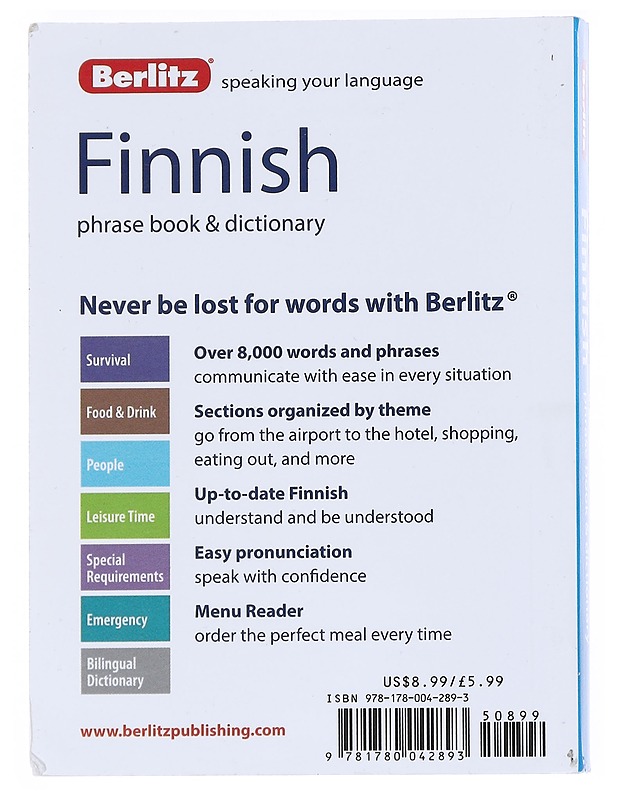 Finnish : phrase book & dictionary - Drynan, Kate - Tietokirjat ja oppaat - 10105541018 - 1