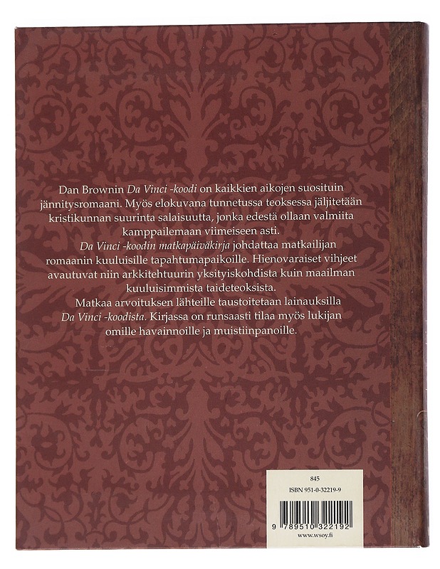 Da Vinci -koodin matkapäiväkirja : perustuu Dan Brownin romaaniin - Dan Brown - Jännitys ja dekkarit - 10105541029 - 1