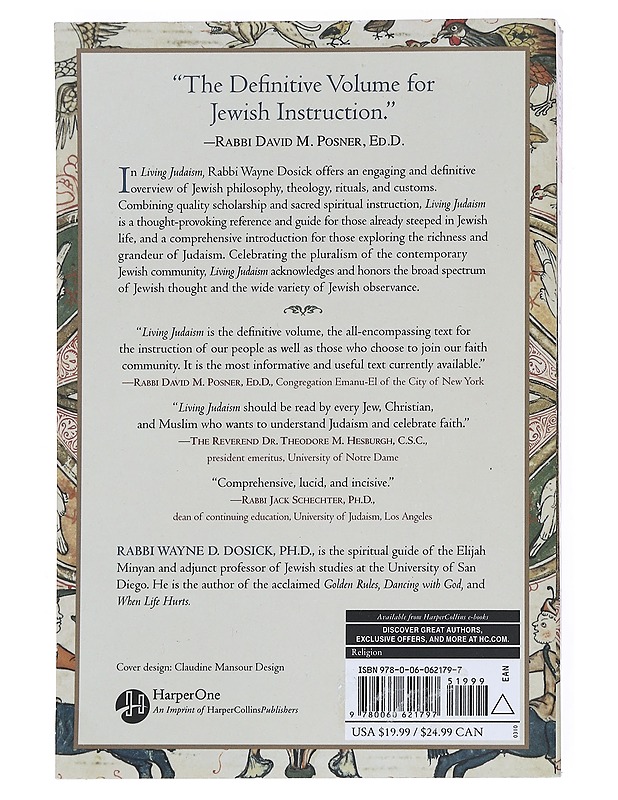 Living Judaism : the Complete Guide to Jewish Belief, Tradition, and Practice - Dosick, Wayne - Tietokirjat ja oppaat - 10105541045 - 1