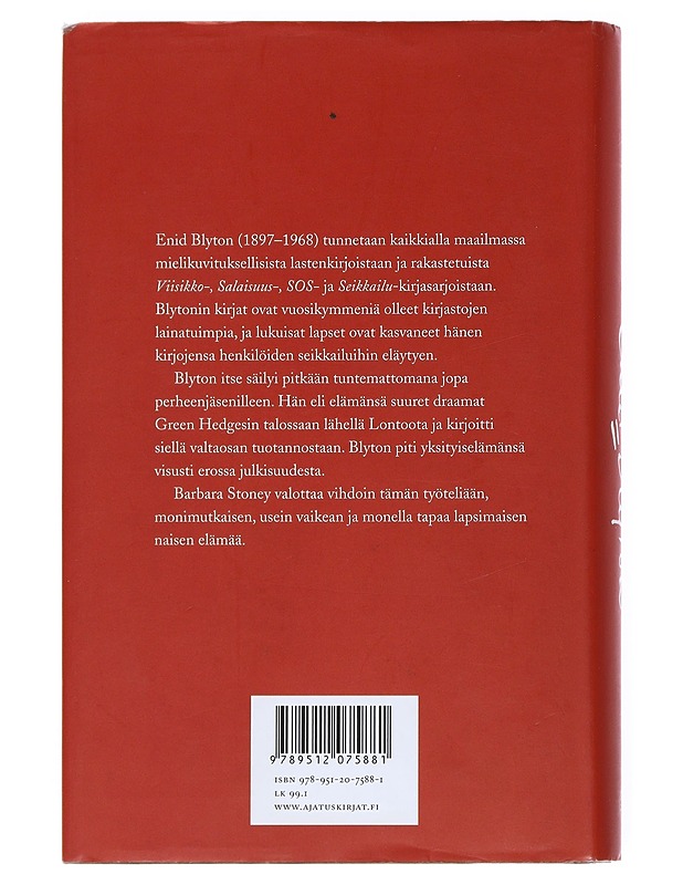 Enid Blyton : elämäkerta - Stoney, Barbara - Elämäkerrat ja muistelmat - 10105541064 - 1