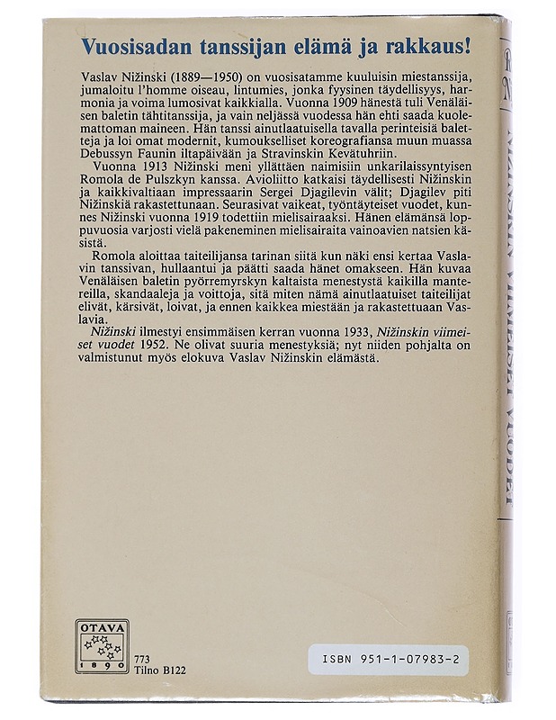 Nizinski sekä Nizinskin viimeiset vuodet - Nijinsky, Romola - Elämäkerrat ja muistelmat - 10105541088 - 1