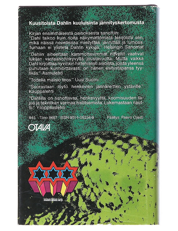 Rakkaani, kyyhkyläiseni : jännityskertomuksia - Roald Dahl - Jännitys ja dekkarit - 10105541103 - 1