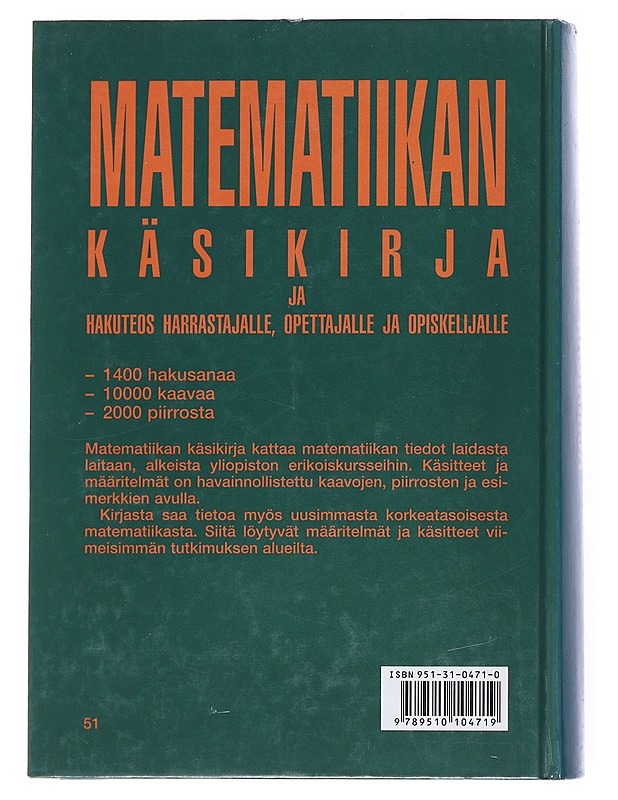 Matematiikan käsikirja - Thompson, Jan - Tietokirjat ja oppaat - 10105541108 - 1