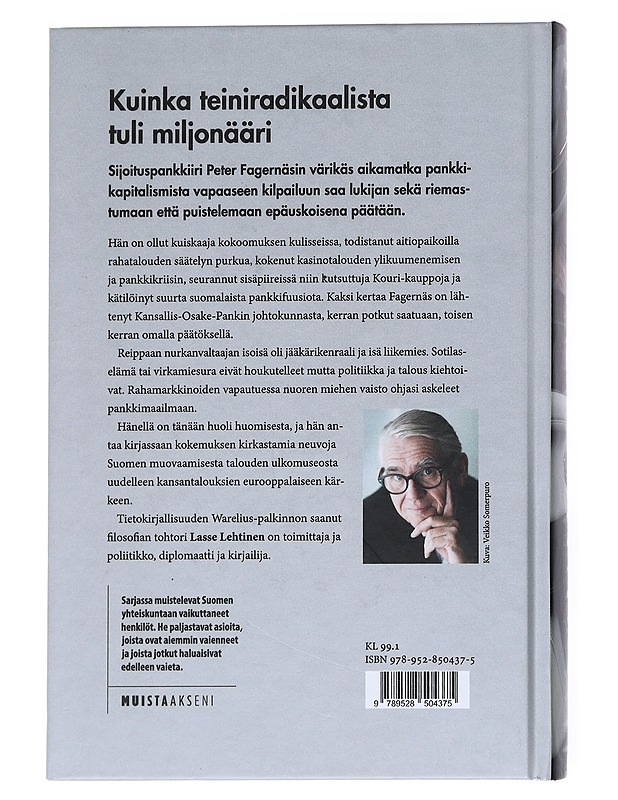 Kansallisporvari Peter Fagernäs - Lasse Lehtinen - Elämäkerrat ja muistelmat - 10105541112 - 1