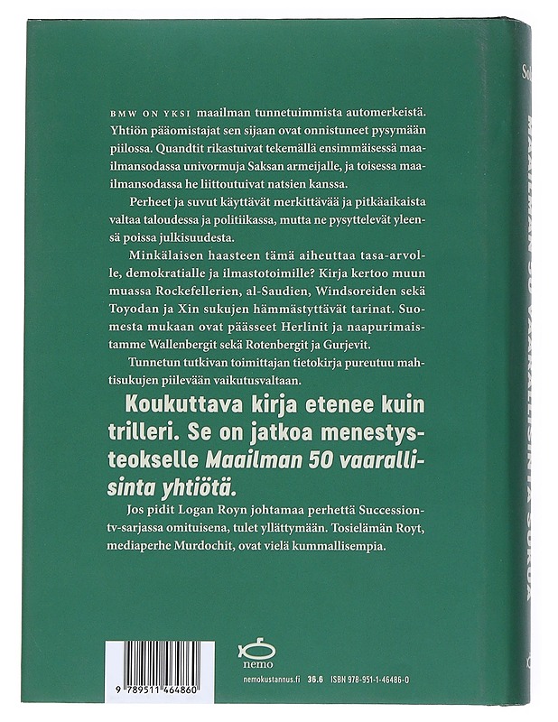 Maailman 50 vaarallisinta sukua - Hannu Sokala - Elämäkerrat ja muistelmat - 10105541117 - 1