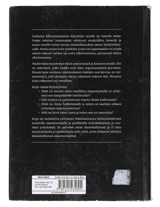 Master data - Taru Väre - Tietokirjat ja oppaat - 10105541121 - 1