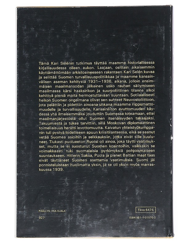 Genevestä Tukholmaan 1931-1936 - Kari Selén - Historiakirjat - 10105541123 - 1