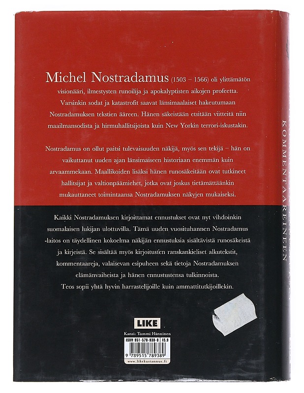 Nostradamuksen ennustukset kommentaareineen - Nostradamus - Historiakirjat - 10105541146 - 1