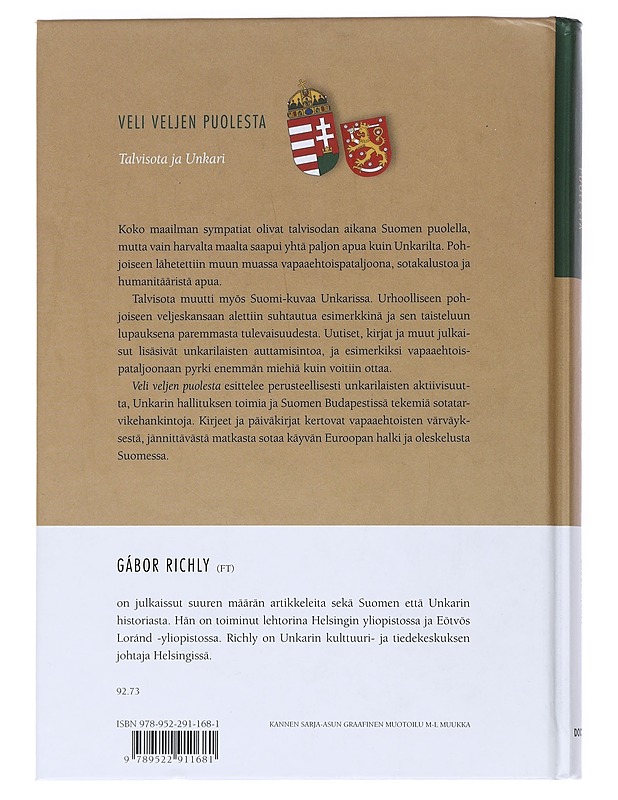 Veli veljen puolesta : talvisota ja Unkari - Gábor Richly - Historiakirjat - 10105541249 - 1