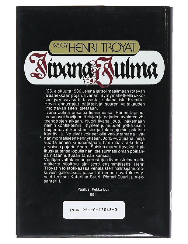 Iivana Julma - Troyat, Henri - Elämäkerrat ja muistelmat - 10105541270 - 1