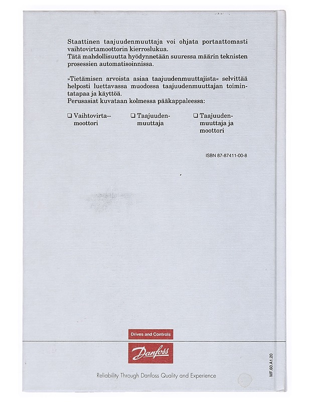 Tietämisen arvoista asiaa taajuudenmuuttajista - Danfoss - Tietokirjat ja oppaat - 10105541297 - 1