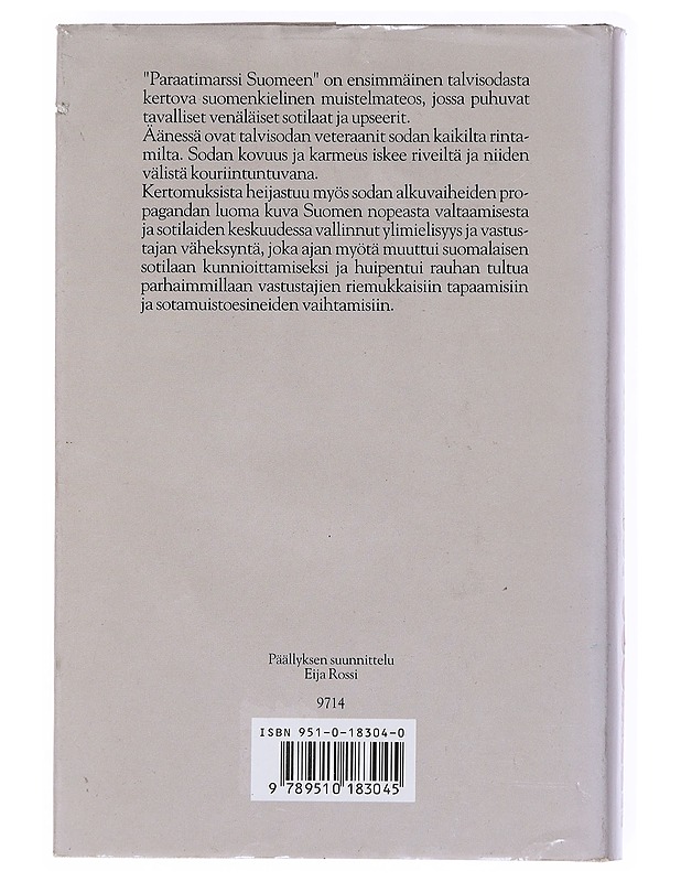 Paraatimarssi Suomeen : talvisota venäläisten silmin - Dmitri Orehov - Elämäkerrat ja muistelmat - 10105541304 - 1