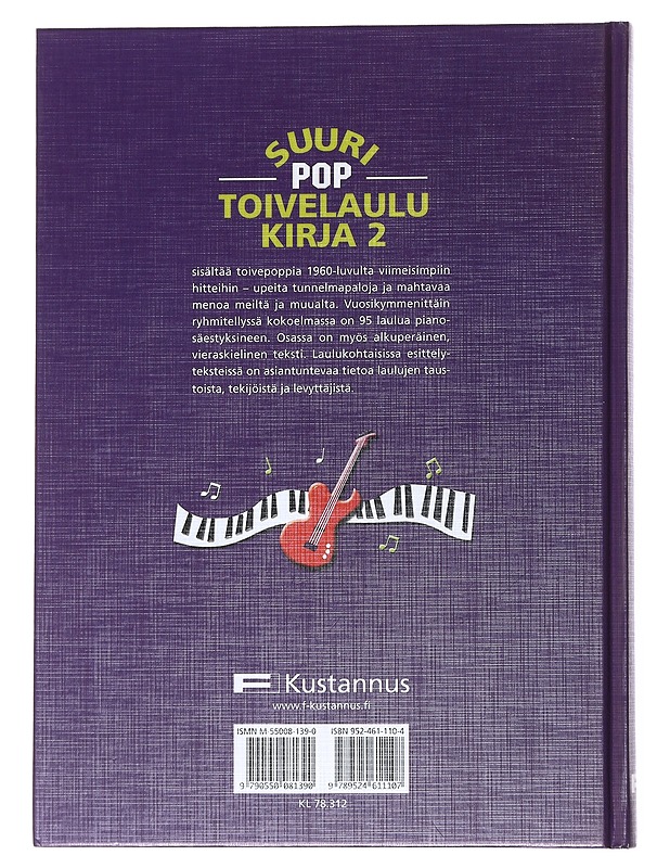 Suuri pop-toivelaulukirja. 2 - Kari, Virpi - Musiikki- ja elokuvakirjat - 10105541319 - 1