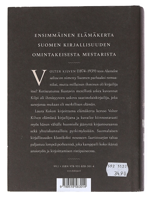 Volter Kilpi : Elämäkerta - Kokko, Laura - Elämäkerrat ja muistelmat - 10105541414 - 1