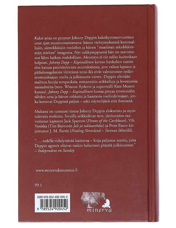 Johnny Depp : kapinallinen - Robb, Brian J. - Elämäkerrat ja muistelmat - 10105541438 - 1
