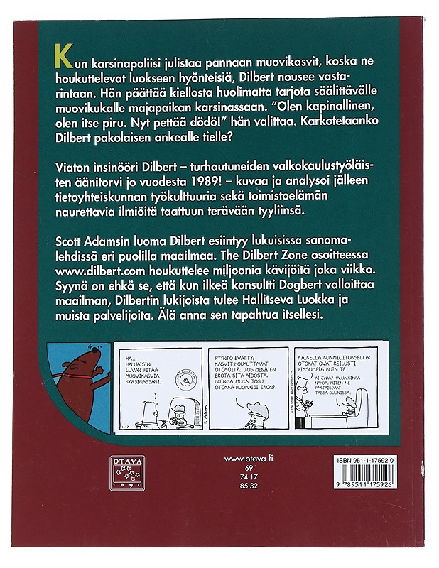 Karsinapoliisi kannoilla - Adams, scott - Sarjakuvat - 10105541488 - 1