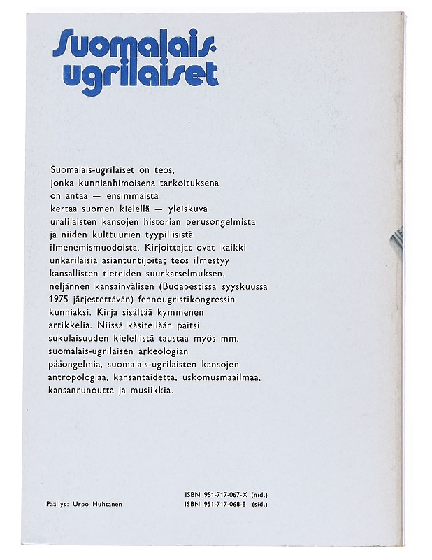 Suomalais-ugrilaiset - Hajdú, Péter - Tietokirjat ja oppaat - 10105541552 - 1