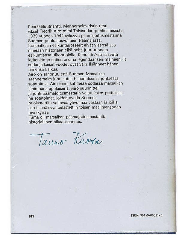 A. F. Airo : Legenda jo eläessään - Kuosa, Tauno - Elämäkerrat ja muistelmat - 10105541557 - 1