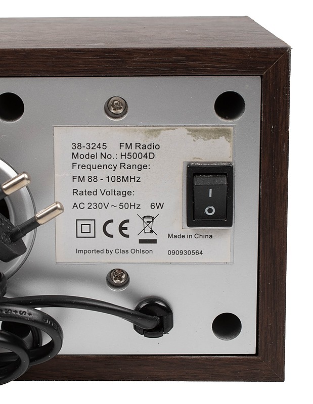 CLAS OHLSON H5004D FM-radio - Viihde-elektroniikka - 10105541638 - 2